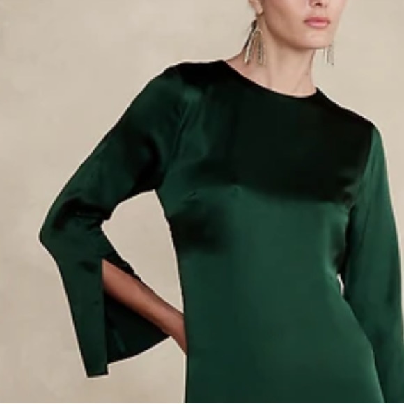 NWT BANANA REPUBLIC ABRIL SILK MINI DRESS - Picture 2 of 7